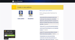 Desktop Screenshot of petitions.westminster.gov.uk