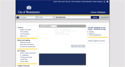 Desktop Screenshot of elibrary.westminster.gov.uk